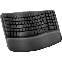 Teclado Inalambrico Wave Keys Logitech en Espanol Color Grafito Ergonomico En Caja Cafe Guatemala Intelaf